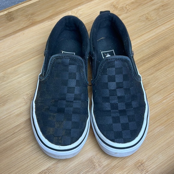 Black checkered vans - Picture 1 of 5